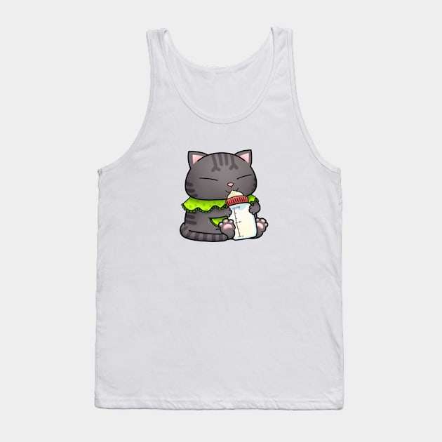 Cute Tabby Baby Cat Tank Top by Takeda_Art